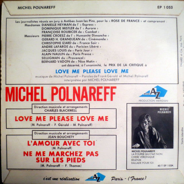 Michel Polnareff : Love Me, Please Love Me (7", EP)