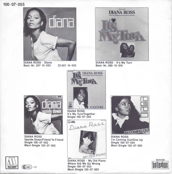 Diana Ross : It's My Turn (7", Single)