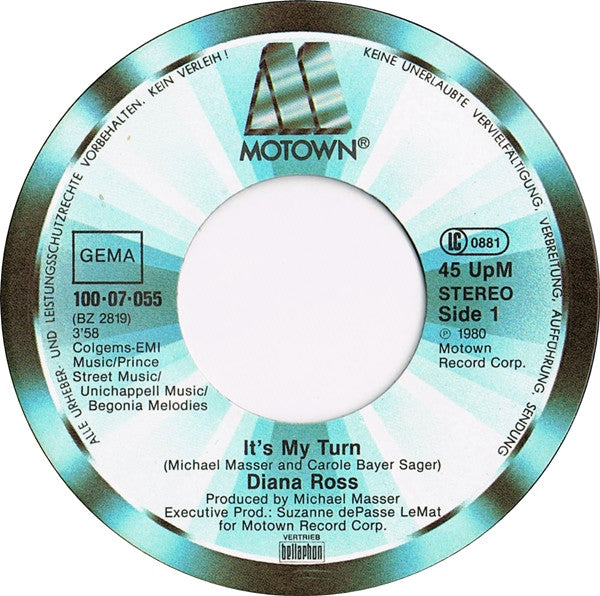 Diana Ross : It's My Turn (7", Single)