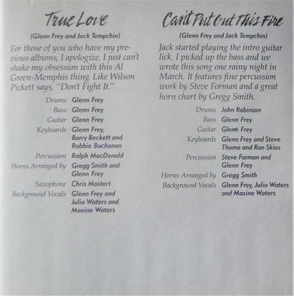 Glenn Frey : Soul Searchin' (CD, Album)