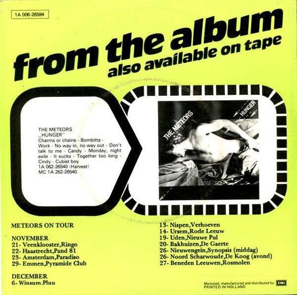 The Meteors : Candy (7", Single, Yel)
