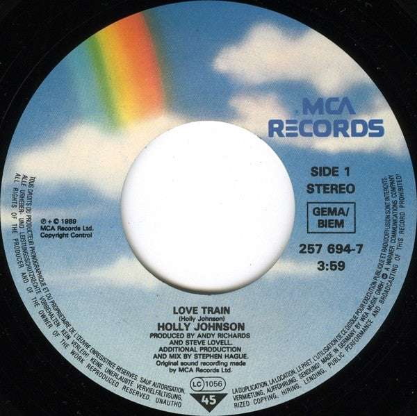 Holly Johnson : Love Train (7", Single)