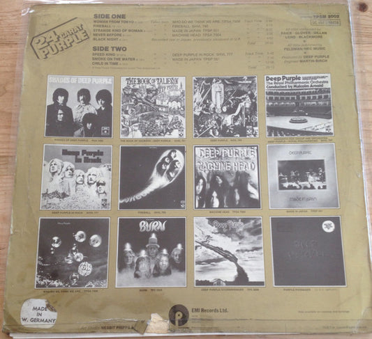 Deep Purple : 24 Carat Purple (LP, Comp)