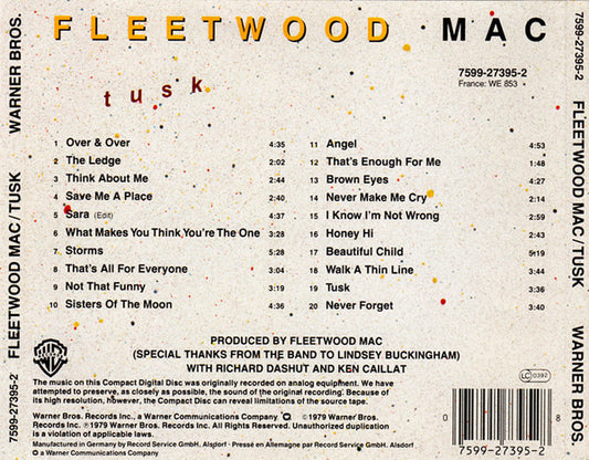 Fleetwood Mac : Tusk (CD, Album, RE)