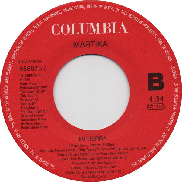 Martika : Love...Thy Will Be Done (7", Single)
