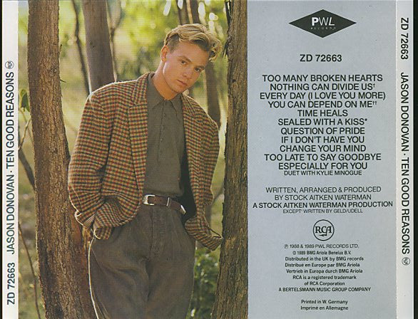 Jason Donovan : Ten Good Reasons (CD, Album)