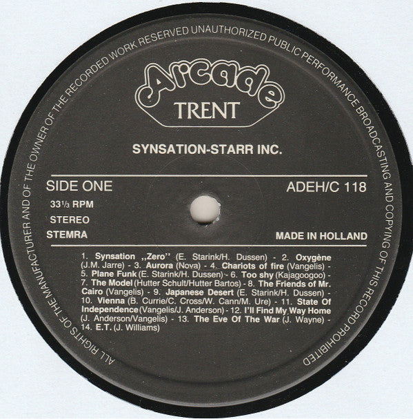 Star Inc. : Synsation (LP, Album)