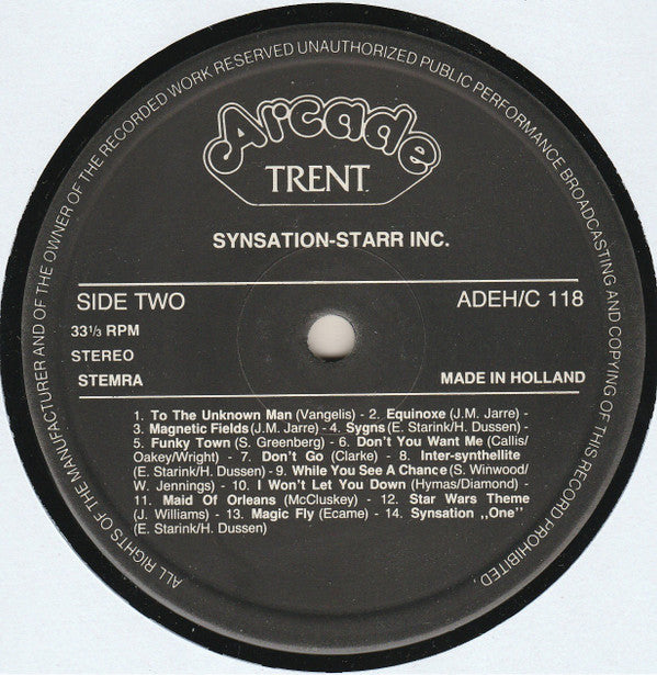 Star Inc. : Synsation (LP, Album)