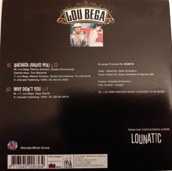 Lou Bega : Bachata (CD, Single)