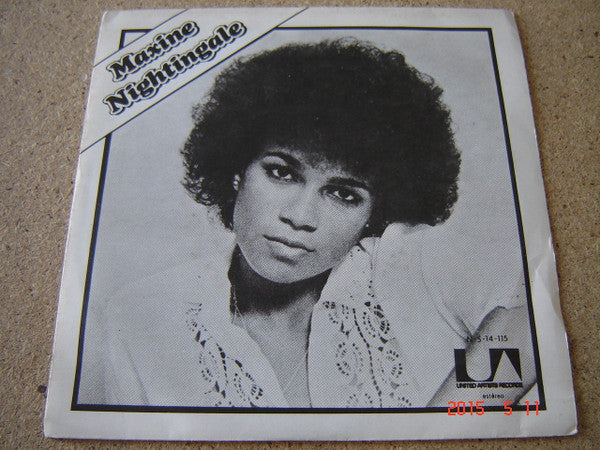 Maxine Nightingale : Right Back Where We Started From (7", Single)