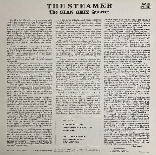 Stan Getz Quartet : The Steamer (LP, Album, RE)