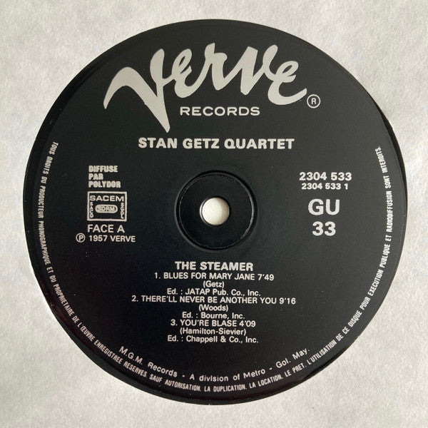 Stan Getz Quartet : The Steamer (LP, Album, RE)