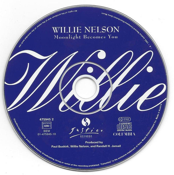 Willie Nelson : Moonlight Becomes You (CD, Album)