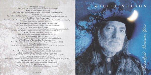Willie Nelson : Moonlight Becomes You (CD, Album)