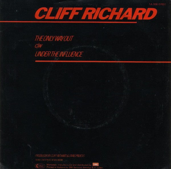 Cliff Richard : The Only Way Out (7", Single)