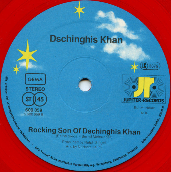 Dschinghis Khan : Moskau / Rocking Son Of Dschinghis Khan (12", Single, Red)