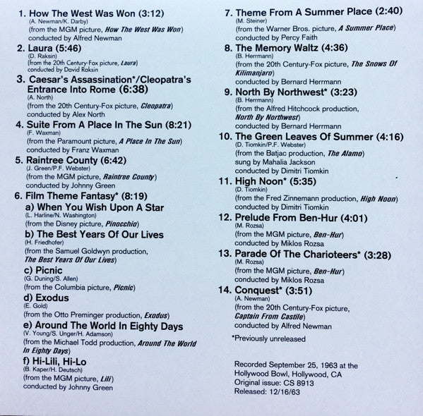 Various : Music From Hollywood (CD, Album, RE, RM)