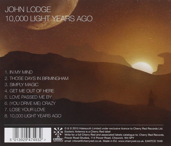 John Lodge : 10,000 Light Years Ago (CD, Album)