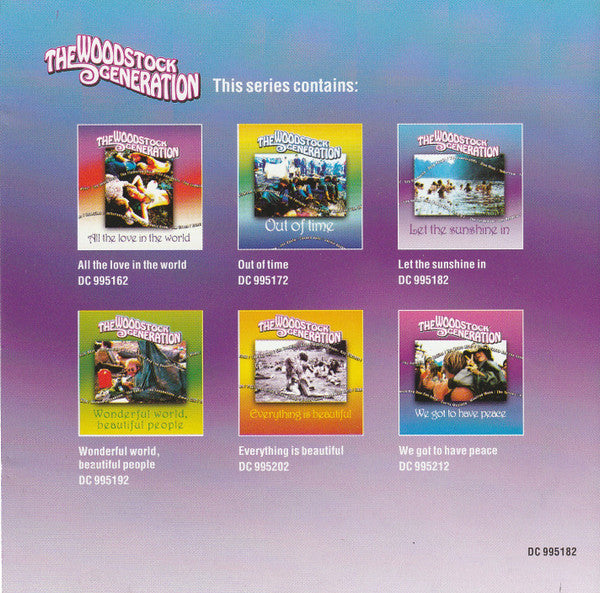 Various : The Woodstock Generation - Let The Sunshine In (CD, Comp)