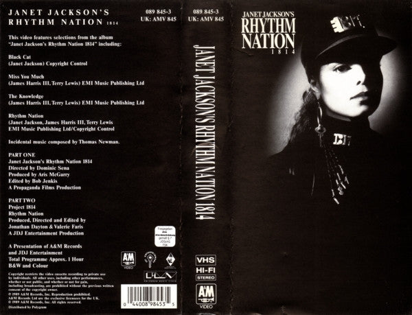 Janet Jackson : Rhythm Nation 1814 (VHS, Album, Hi-)