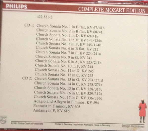 Wolfgang Amadeus Mozart : Organ Sonatas & Solos (2xCD, Comp, RE + Box, Sli)