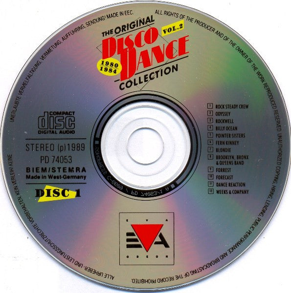 Various : The Original Disco Dance Collection - Vol. 2 - 1980-1984 (2xCD, Comp)