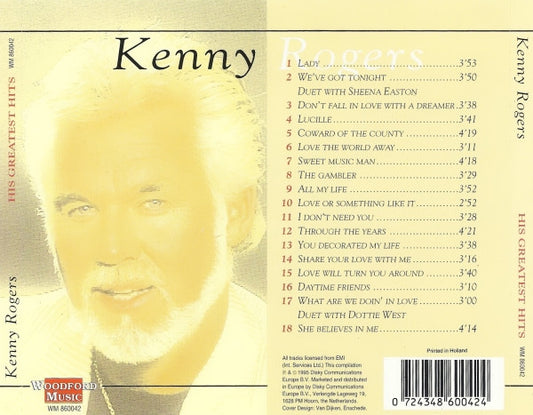 Kenny Rogers : His Greatest Hits (CD, Comp)