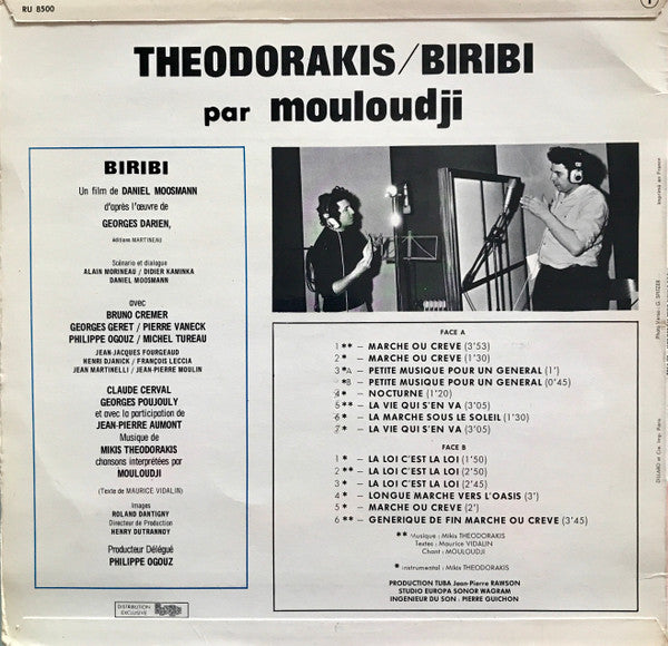 Mikis Theodorakis, Mouloudji : Biribi (LP, Album)