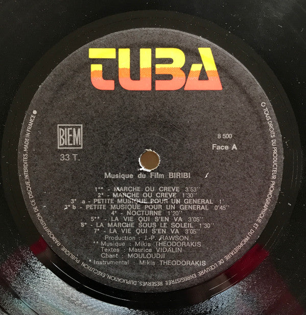 Mikis Theodorakis, Mouloudji : Biribi (LP, Album)