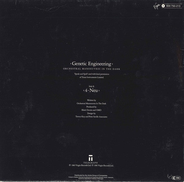 Orchestral Manoeuvres In The Dark : Genetic Engineering (312mm Version) (12", Single)
