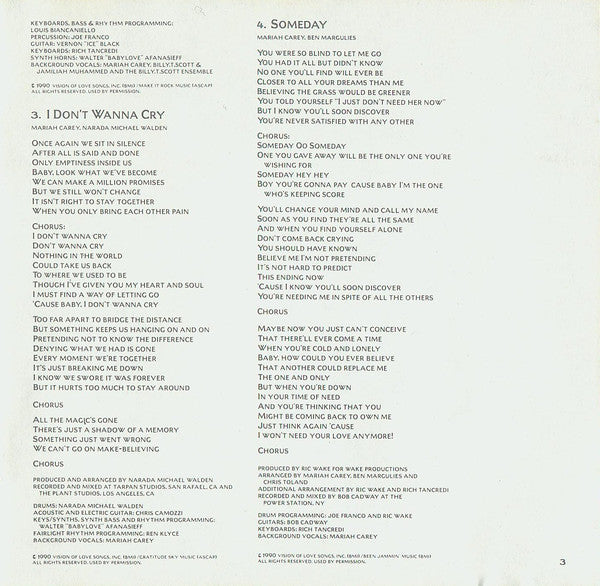 Mariah Carey : Mariah Carey (CD, Album, Pit)