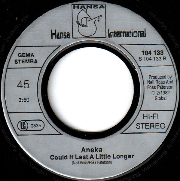 Aneka : Ooh Shooby Doo Doo Lang (7", Single)