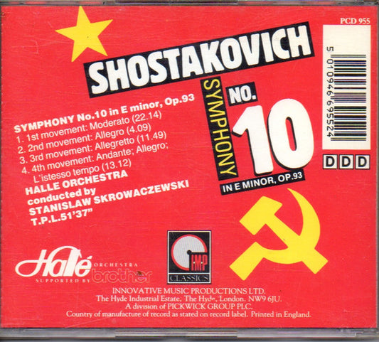 Dmitri Shostakovich, Hallé Orchestra Conducted by  Stanislaw Skrowaczewski : Symphony No. 10 In E Minor, Op. 93 (CD, Album)