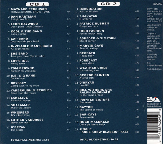 Various : Ferry Maat's Soulshow - 25th Anniversary Collection - The Eighties Part 1 (2xCD, Comp)