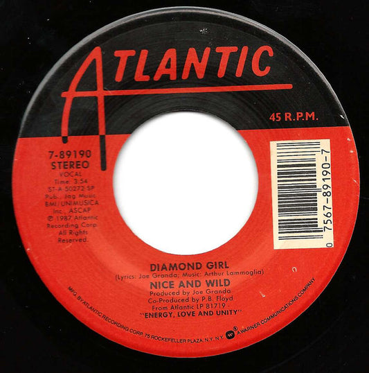 Nice & Wild : Oh Baby (I Want To Make Love Tonight) / Diamond Girl (7")