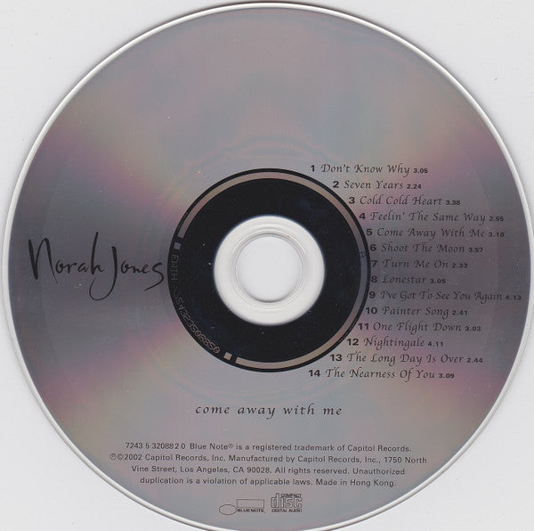 Norah Jones : Come Away With Me (CD, Album)