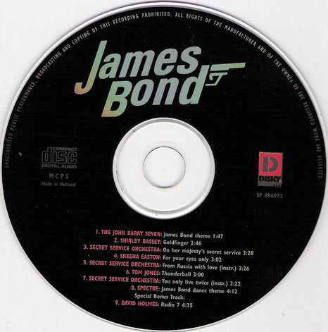 Various : James Bond Hits (CD)