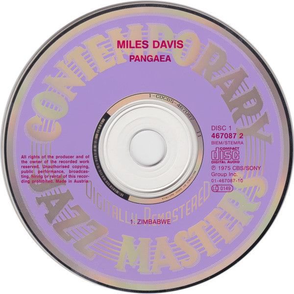 Miles Davis : Pangaea (2xCD, Album, RE, RM)