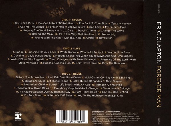 Eric Clapton : Forever Man (3xCD, Comp, Dlx)