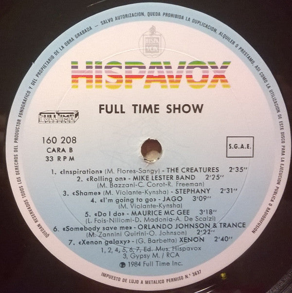 Various : Full Time Show (LP, Comp, Mixed)