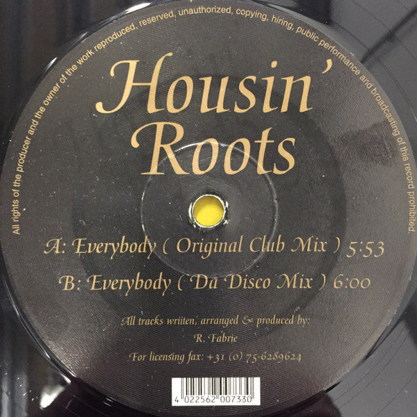 Housin' Roots : Everybody (12")