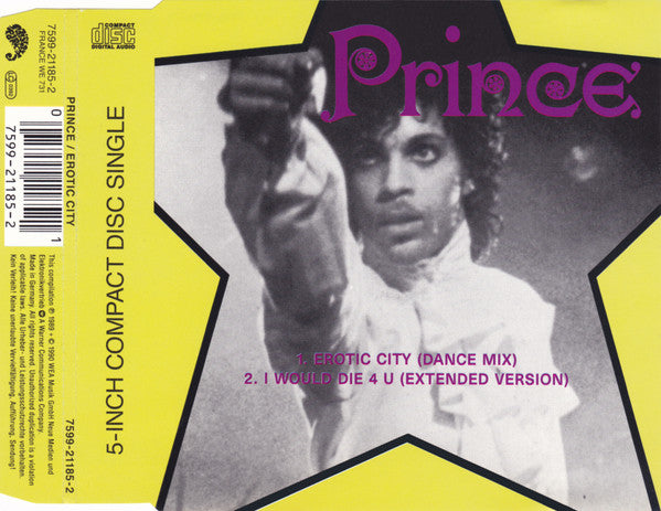Prince : Erotic City (CD, Single, RE)