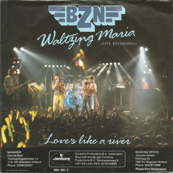 BZN : Waltzing Maria (Live Recording) (7", Single)