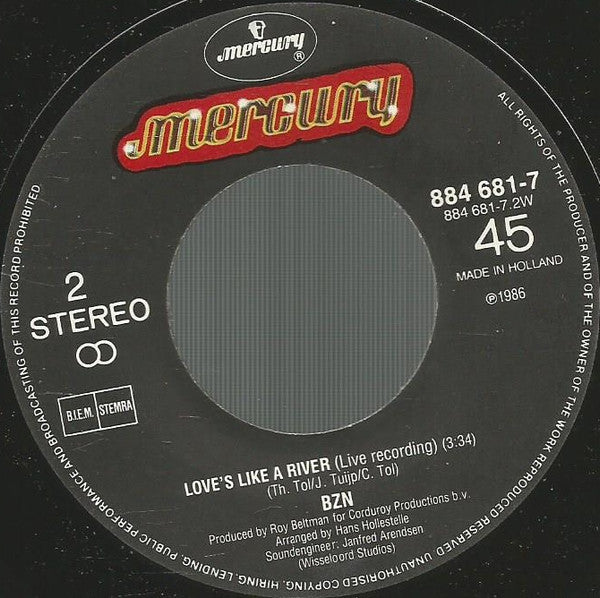BZN : Waltzing Maria (Live Recording) (7", Single)