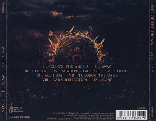 End Of The Dream : All I Am (CD, Album)