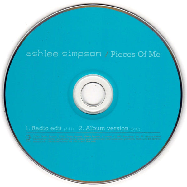 Ashlee Simpson : Pieces Of Me (CD, Maxi, Single, Promo)