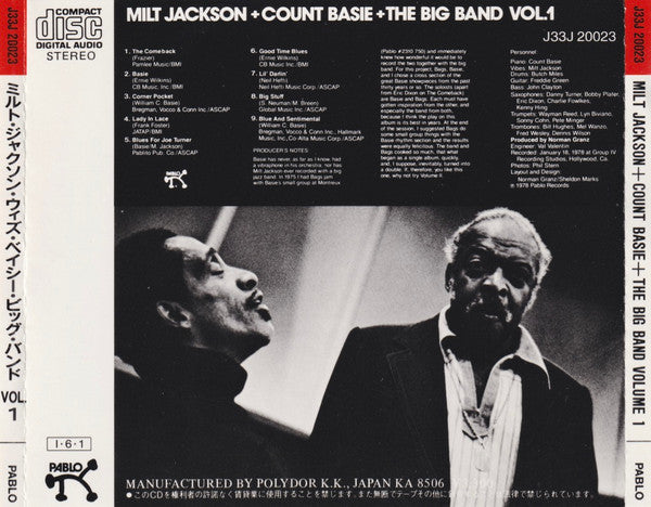 Milt Jackson + Count Basie Big Band : Milt Jackson+Count Basie+The Big Band [Disc 1] (CD, Album)