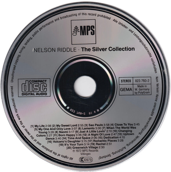 Nelson Riddle And His Orchestra : The Silver Collection (CD, Comp, RE)