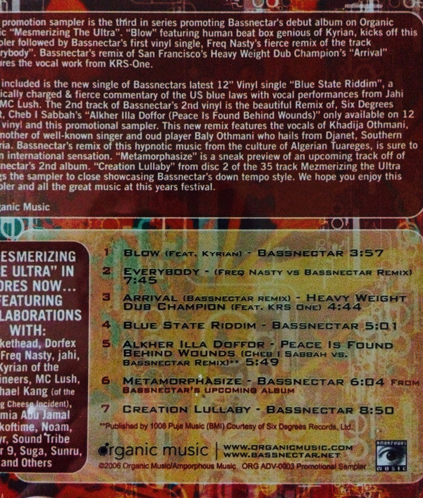 Bassnectar : Mesmerizing The Ultra Album Sampler (CD, Smplr)