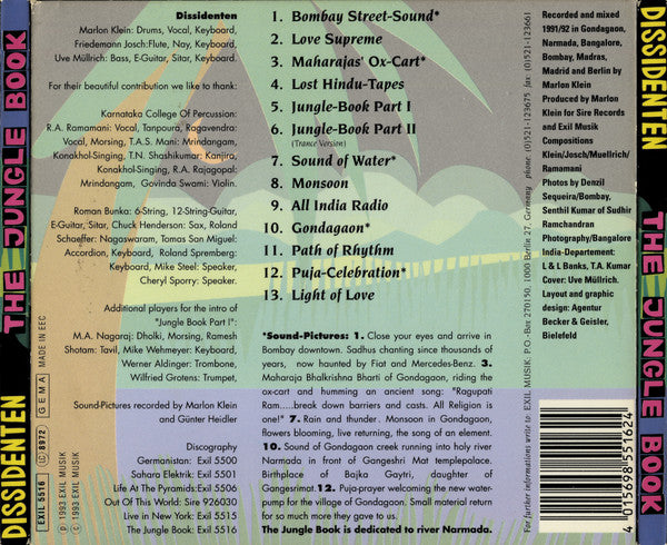 Dissidenten : The Jungle Book (CD, Album, Dan)